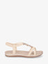 Nu-pieds à tour de cheville élastiquée - Beige - 1