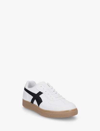 Baskets à empiècements croisés - Blanc - 2