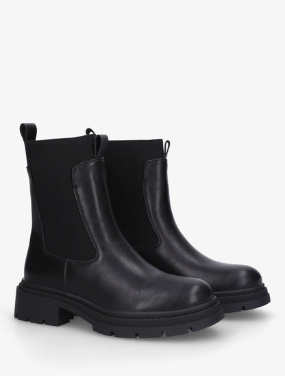 Chelsea boots à semelle crantée - Noir - 4