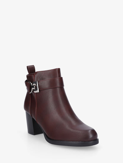 Bottines basiques en simili - Bordeaux - 2
