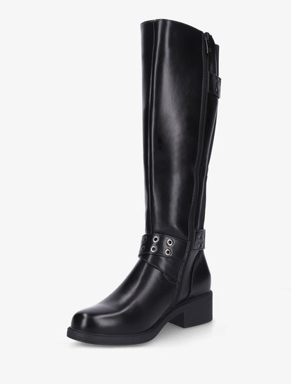 Bottes élastiquées à double sangles - Noir - 3