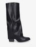 Bottes en simili à revers - Noir - 1