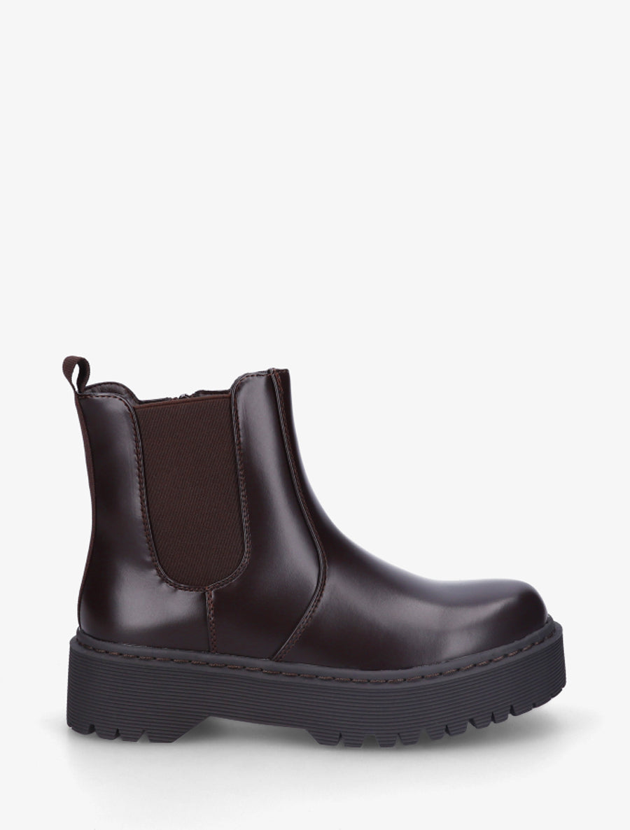 Bottines style chelsea - Marron - 1