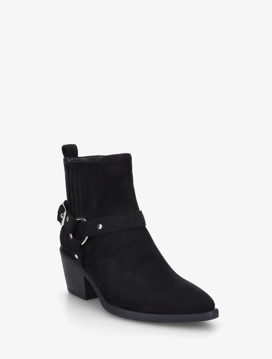Bottines en suédine style chelsea - Noir - 2