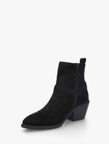 Bottines en suédine style chelsea - Noir - 3