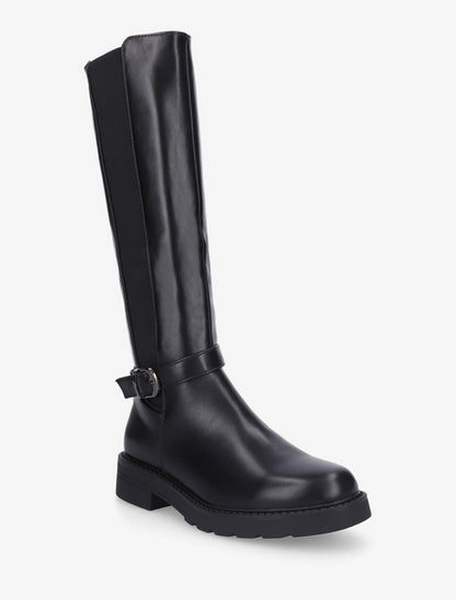 Bottes élastiquées à sangle - Noir - 2