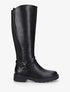 Bottes cavalière élastiquées à sangle - Noir - 1