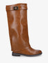 Bottes plates en simili - Camel - 1