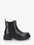 Bottines imprimées style chelsea en simili - Noir - 1