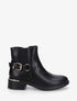 Bottines élastiquées à boucle - Noir - 1