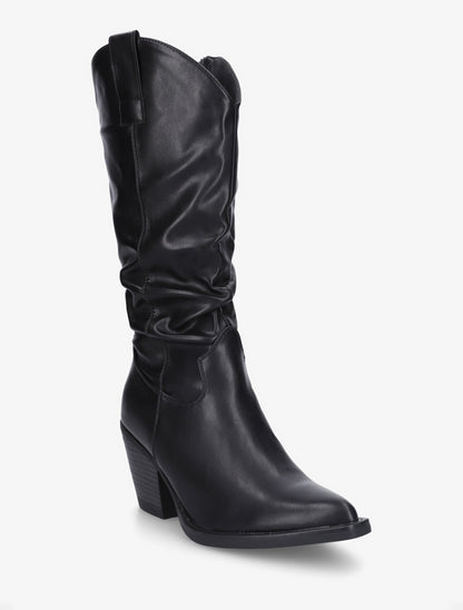 Bottes pointus style santiags - Noir - 2