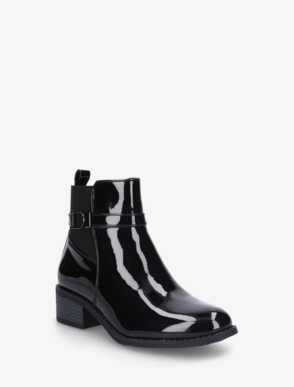 Bottines vernies à talon - Noir - 2