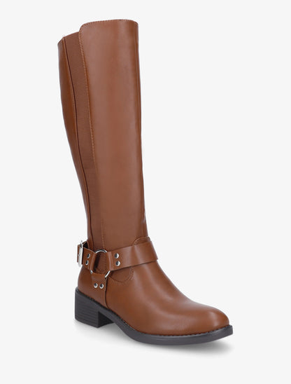 Ruiterlaarzen met gesp - Kameel