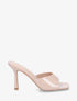 Mules vernies à talon aiguille - Beige - 1