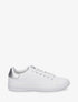 Sneakers basiques en simili - Argent - 1