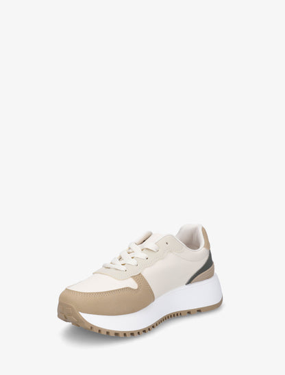 Baskets à empiècement graphique - Bordeaux - 3