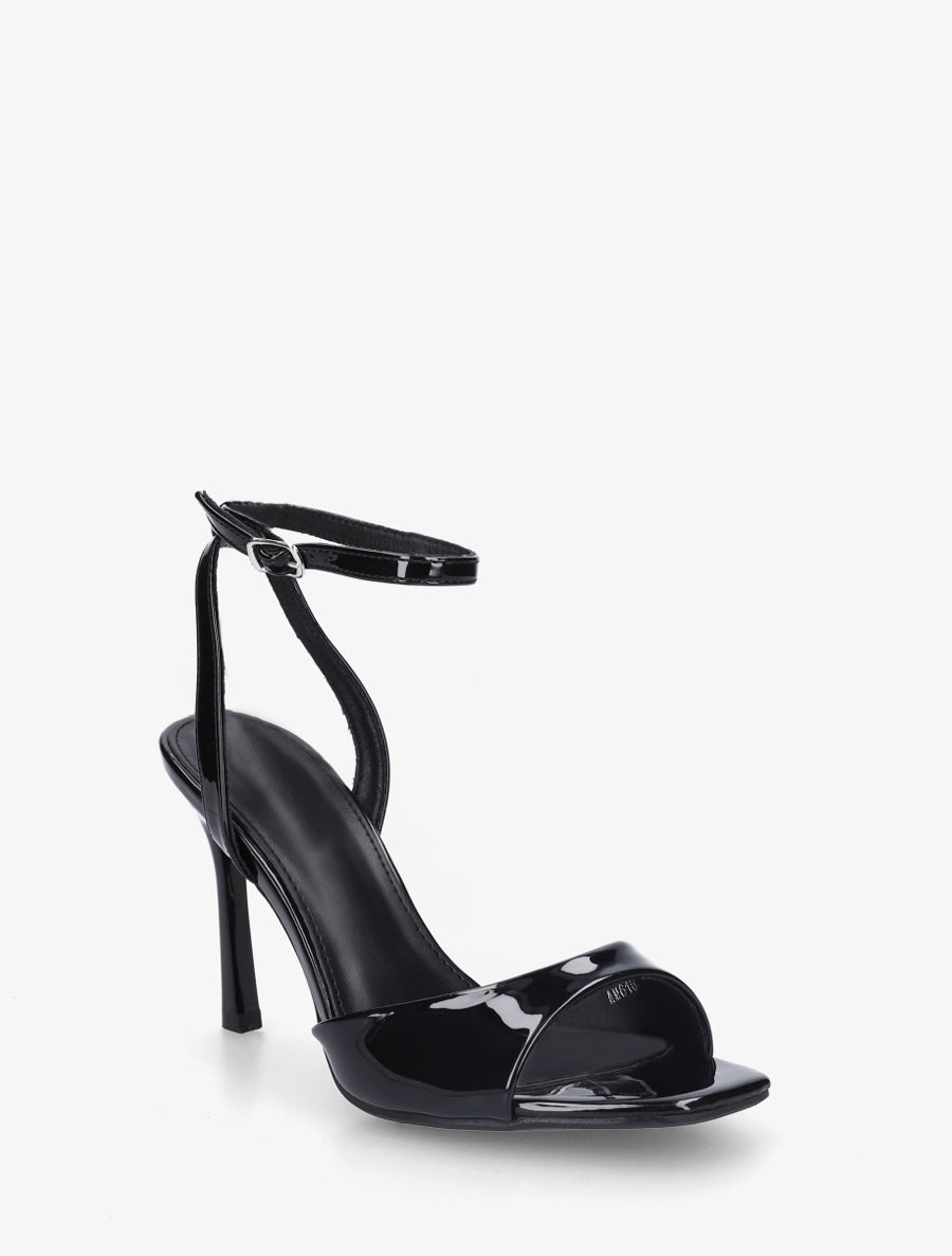 Sandales vernies à talon aiguille - Noir - 2