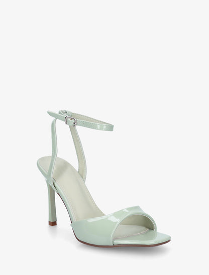 Sandales vernies à talon aiguille - Vert d&