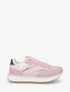 Sneakers en simili à motif pâquerettes - Rose - 1