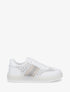 Sneakers strassées à semelle caoutchouc - Blanc - 1