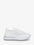 Sneakers à empiècement effet macramé - Blanc - 1