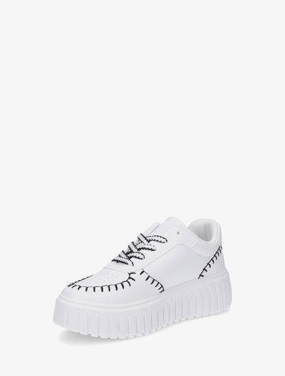 Baskets à coutures contrastantes - Blanc - 3