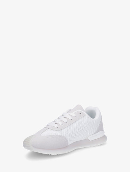 Baskets bimatière à broderie fantaisie - Blanc - 3