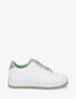 Baskets basiques en simili - Vert d&