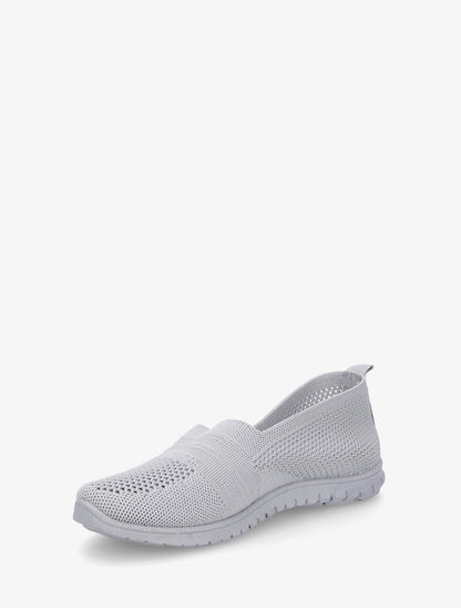 Slip-on en maille - Gris clair - 3