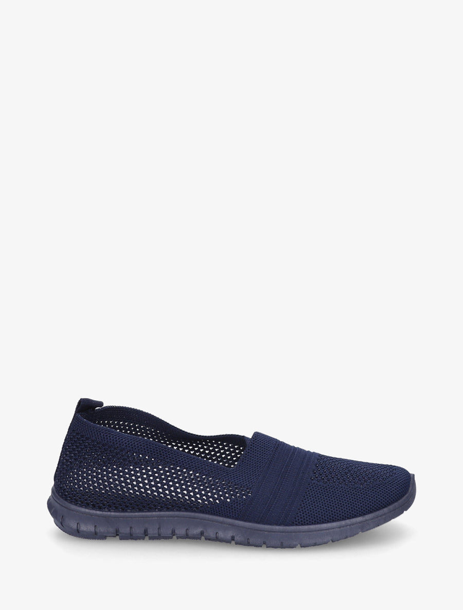 Slip-on en maille - Marine - 1