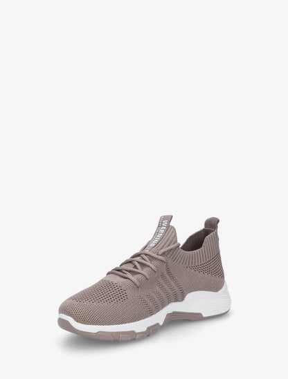 Baskets souples en maille - Taupe - 3