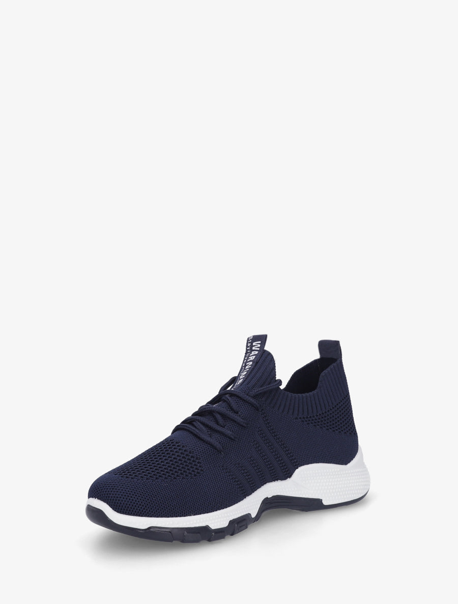 Baskets souples en maille - Marine - 3