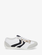 Sneakers à empiècement bijoux dépareillés - Blanc - 1