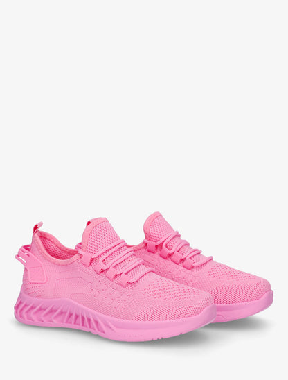 Baskets en tissu à languette - Fushia - 4