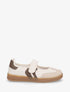 Ballerines style sneakers à scratch - Beige - 1
