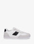 Sneakers à semelle caoutchouc coloré - Blanc - 1