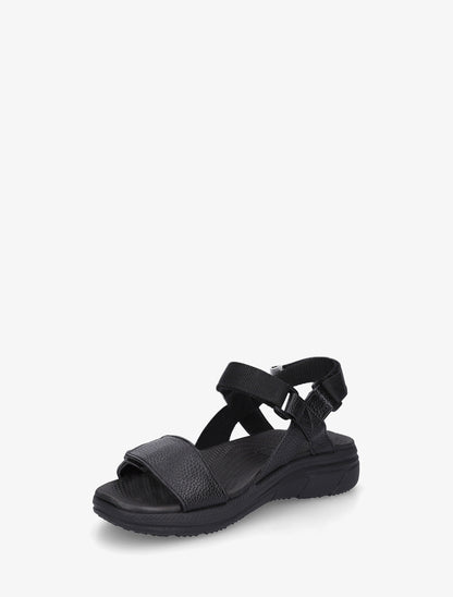 Nu-pieds en simili à triples scratch - Noir - 3