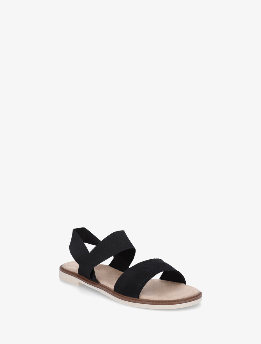 Sandales à tour de cheville élastiquée - Noir - 2