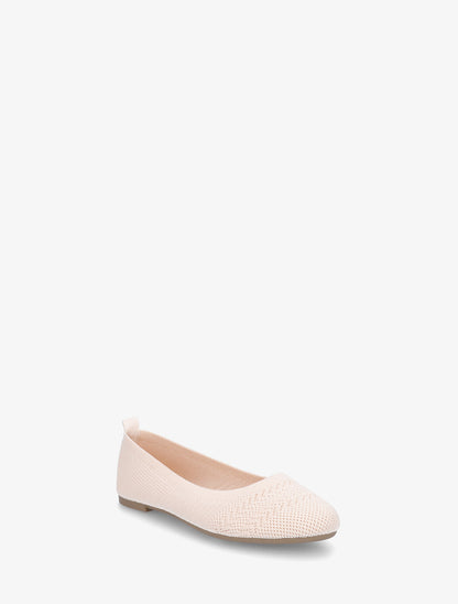Ballerines basiques en tissu - Nude - 2