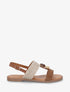Nu-pieds à brides dépareillés - Camel - 1