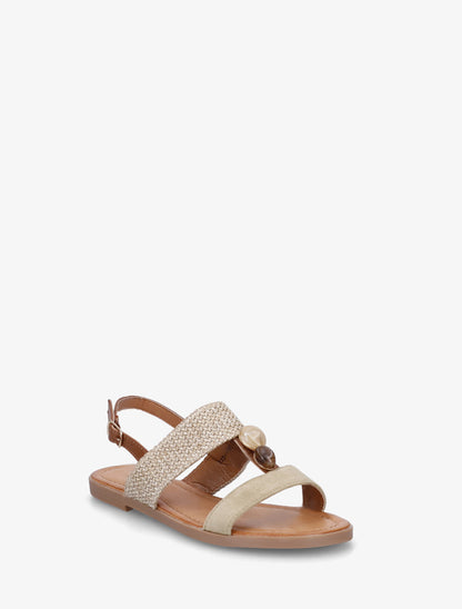 Nu-pieds à brides dépareillés - Kaki clair - 2