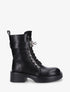Boots style ranger à boucle décorative - Noir - 1