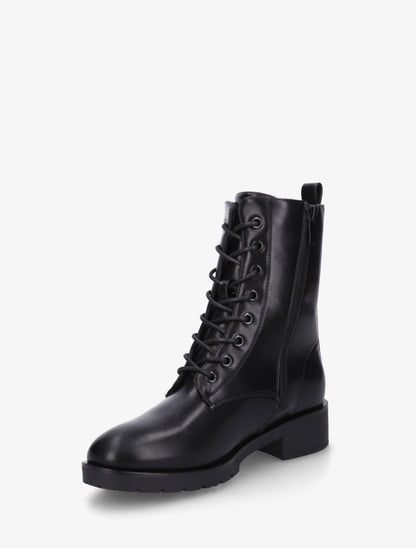 Bottines hautes à lacets - Noir - 3