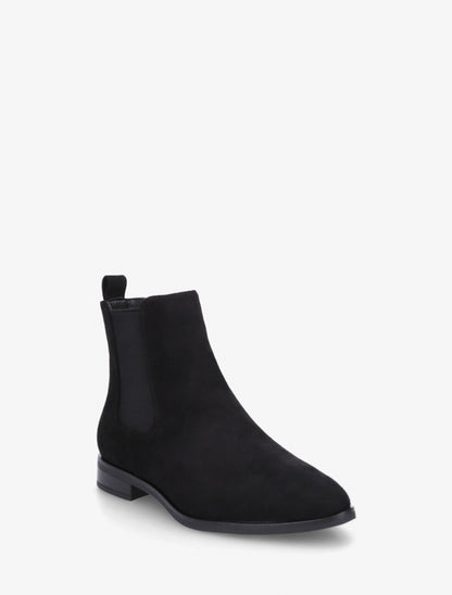 Bottines en suédine à bouts pointus - Noir - 2