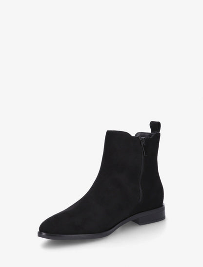 Bottines en suédine à bouts pointus - Noir - 3