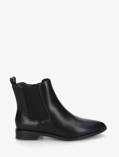 Bottines en simili à bouts pointus - Noir - 1