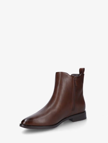 Bottines en simili à bouts pointus - Chocolat - 3
