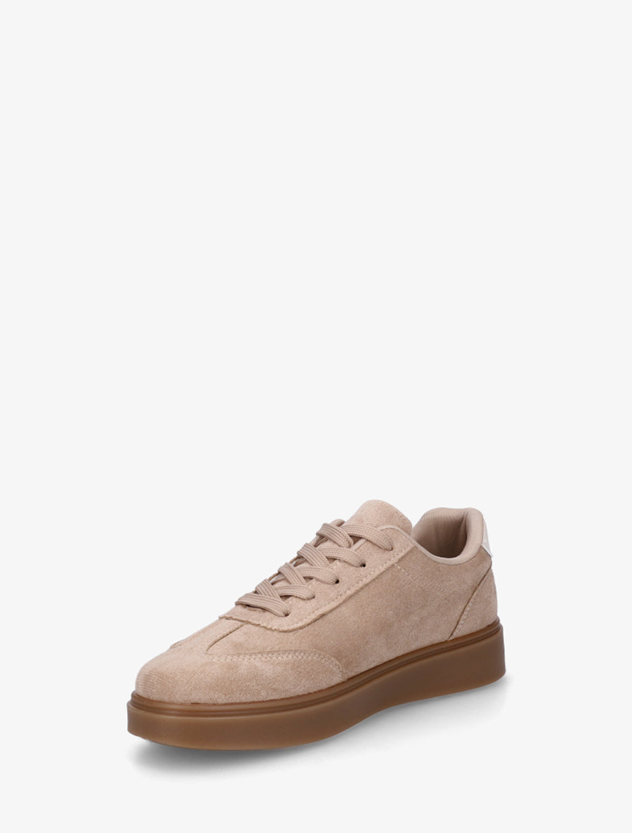 Sneakers à semelle en caoutchouc - Taupe - 3