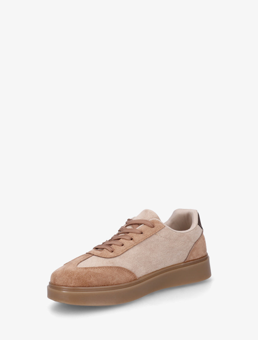 Sneakers à semelle en caoutchouc - Camel - 3