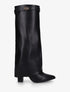 Bottes en simili à revers - Noir - 1